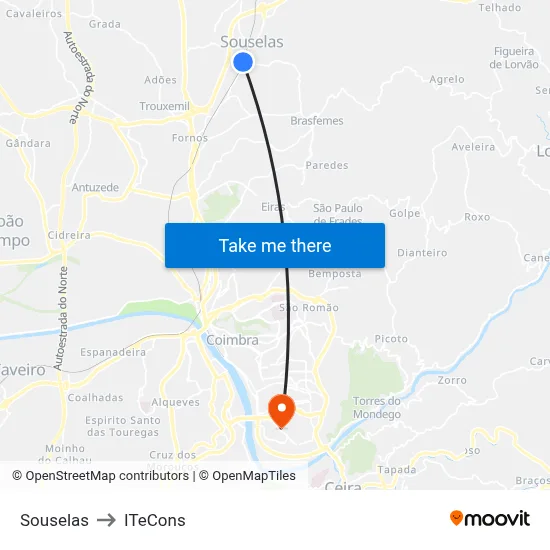 Souselas to ITeCons map