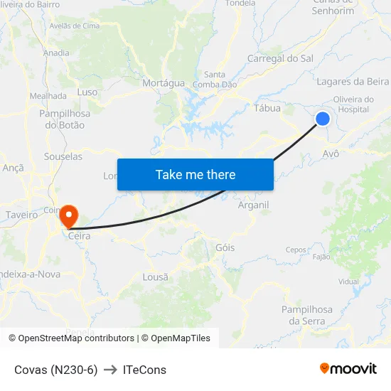 Covas (N230-6) to ITeCons map