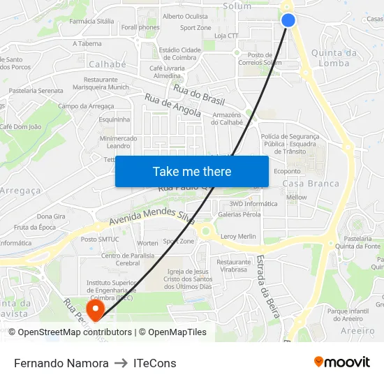 Fernando Namora to ITeCons map