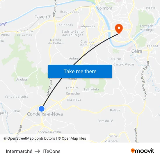 Intermarché to ITeCons map