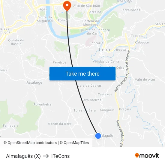 Almalaguês (X) to ITeCons map