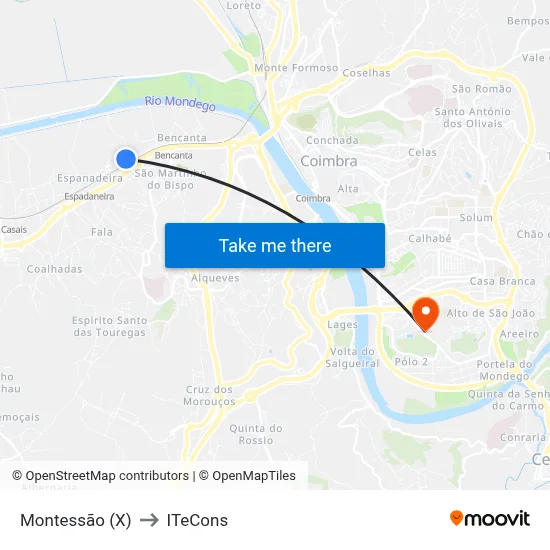 Montessão (X) to ITeCons map