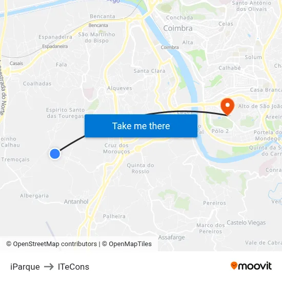 iParque to ITeCons map