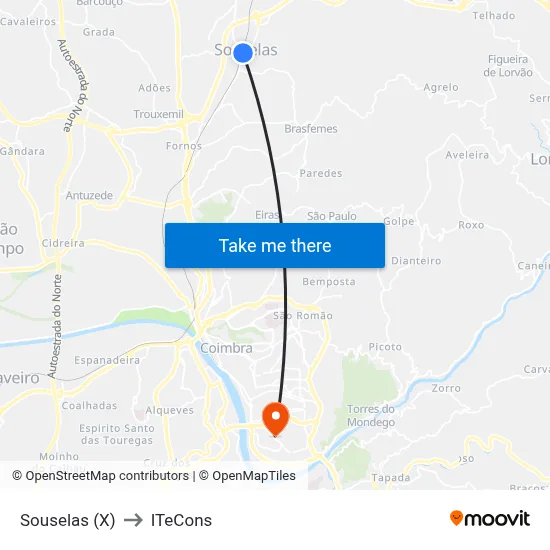Souselas (X) to ITeCons map