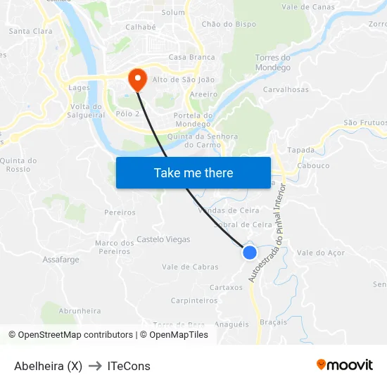 Abelheira (X) to ITeCons map