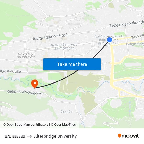 მ/ს დელისი to Alterbridge University map