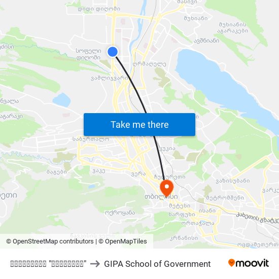 რესტორანი "მონოპოლი" to GIPA School of Government map