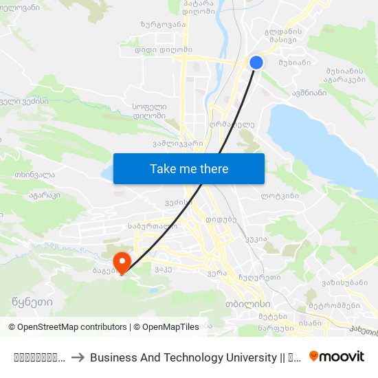 სასამართლო - [1443] to Business And Technology University || ბიზნესისა და ტექნოლოგიების უნივერსიტეტი map