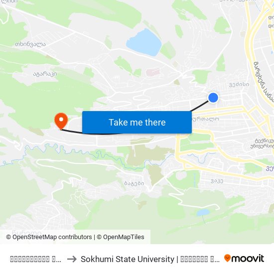ბუდაპეშტის ქუჩა - [942] to Sokhumi State University | სოხუმის სახელმწიფო უნივერსიტეტი map