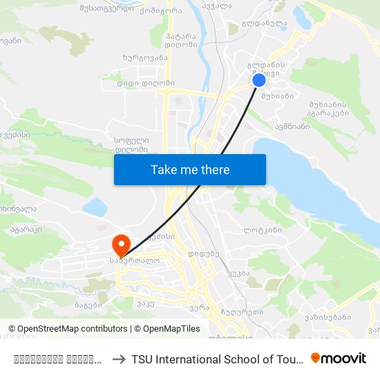 ახმეტელის თეატრი  / Akhmeteli Theater to TSU International School of Tourism | თსუ ტურიზმის საერთაშორისო სკოლა map