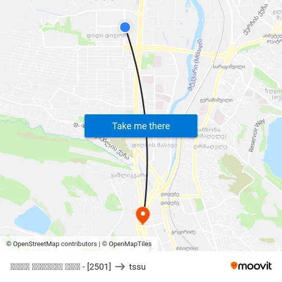 იოანე პეტრიწის ქუჩა - [2501] to tssu map