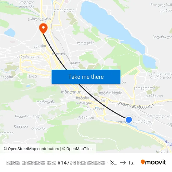 ბოგდან ხმელნიცკის ქუჩა #147ა-ს მოპირდაპირედ - [3093] to tssu map