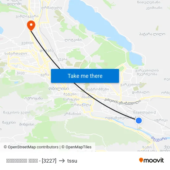 მარელისის ქუჩა - [3227] to tssu map
