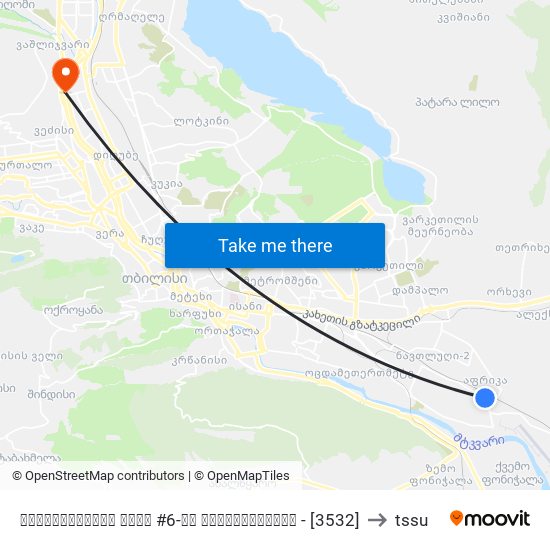 ქინძმარაულის ქუჩა #6-ის მოპირდაპირედ - [3532] to tssu map