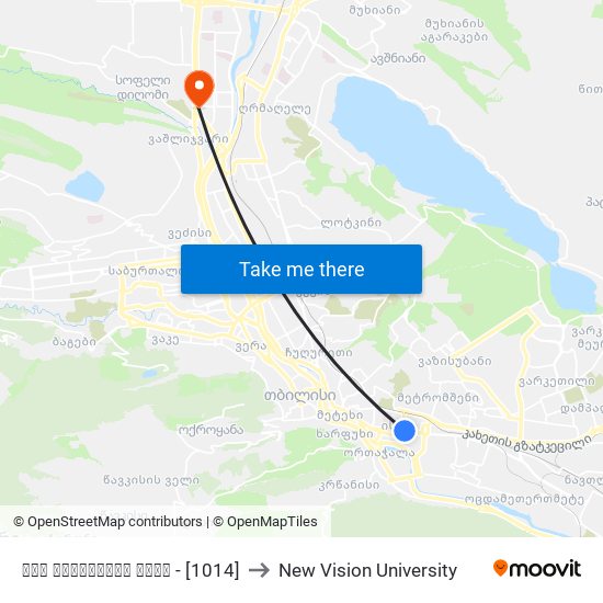 ლეხ კაჩინსკის ქუჩა - [1014] to New Vision University map