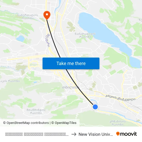 Ortachala Central Bus Station - [1491] to New Vision University map