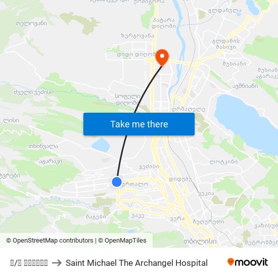 მ/ს დელისი to Saint Michael The Archangel Hospital map