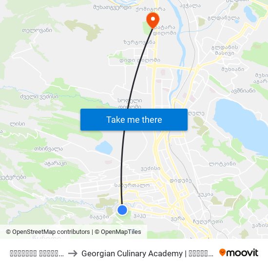 მიხეილ მესხის სტადიონი Mikheil Meskhi Stadium - [1154] to Georgian Culinary Academy | საქართველოს კულინარიის აკადემია map