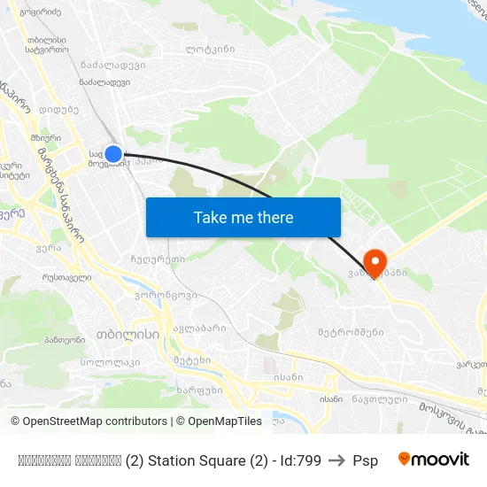 სადგურის მოედანი (2) Station Square (2) - Id:799 to Psp map