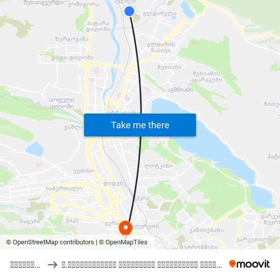 ცენტროლიტი - [3337] to ვ.სარაჯიშვილის სახელობის სახელმწიფო კონსერვატორია (V. Saradjishvili Tbilisi State Conservatoire) map