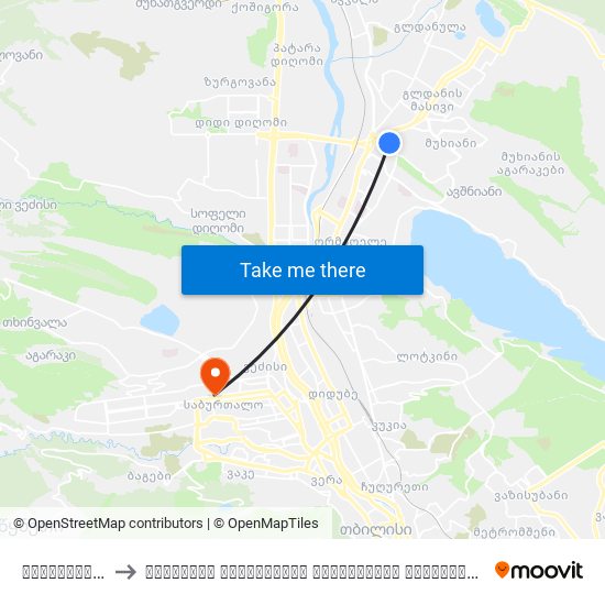 სასამართლო - [1443] to თბილისის სახელმწიფო სამედიცინო უნივერსიტეტი (Tbilisi State Medical University) map