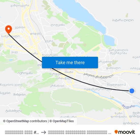 ჭიჭინაძის ქუჩა #9-ის მოპირდაპირედ - 4071 to თბილისის სახელმწიფო სამედიცინო უნივერსიტეტი (Tbilisi State Medical University) map