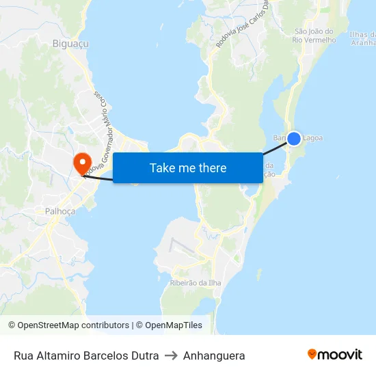 Rua Altamiro Barcelos Dutra to Anhanguera map