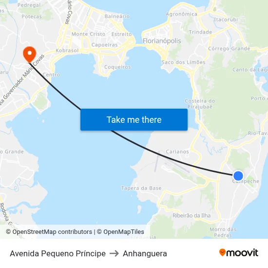 Avenida Pequeno Príncipe to Anhanguera map