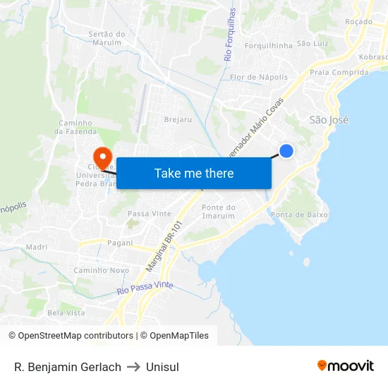 R. Benjamin Gerlach to Unisul map