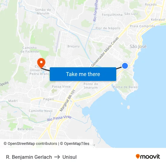 R. Benjamin Gerlach to Unisul map