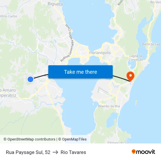 Rua Paysage Sul, 52 to Rio Tavares map