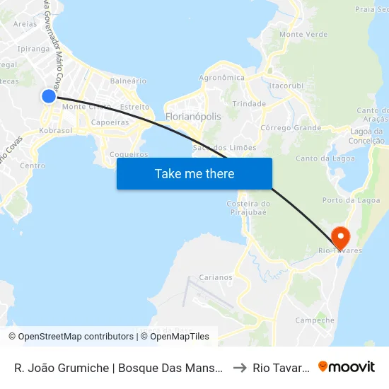 R. João Grumiche | Bosque Das Mansões to Rio Tavares map