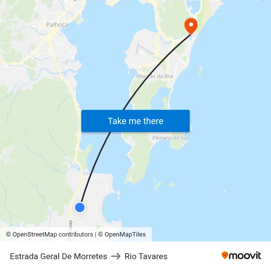 Estrada Geral De Morretes to Rio Tavares map