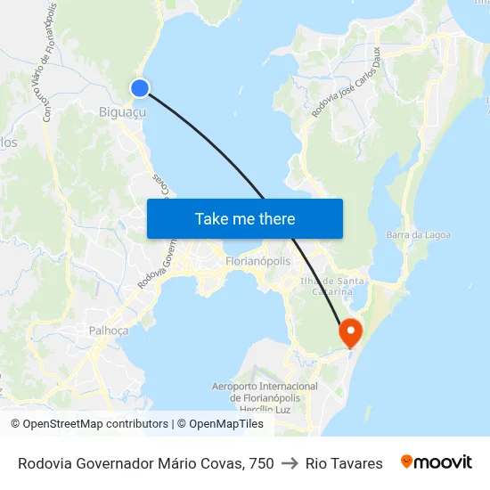 Rodovia Governador Mário Covas, 750 to Rio Tavares map