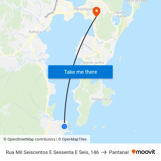 Rua Mil Seiscentos E Sessenta E Seis, 146 to Pantanal map