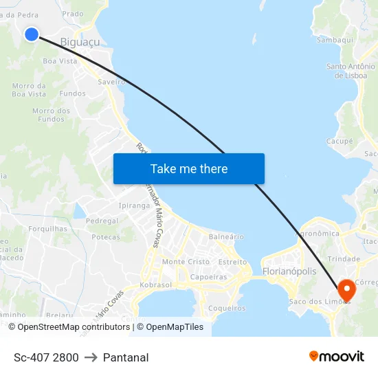 Sc-407 2800 to Pantanal map