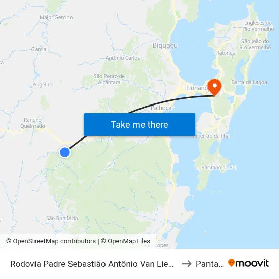Rodovia Padre Sebastião Antônio Van Lieshout,4422 to Pantanal map