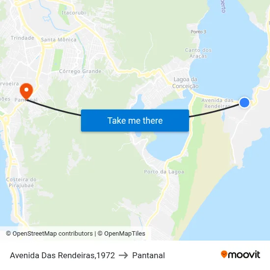 Avenida Das Rendeiras,1972 to Pantanal map