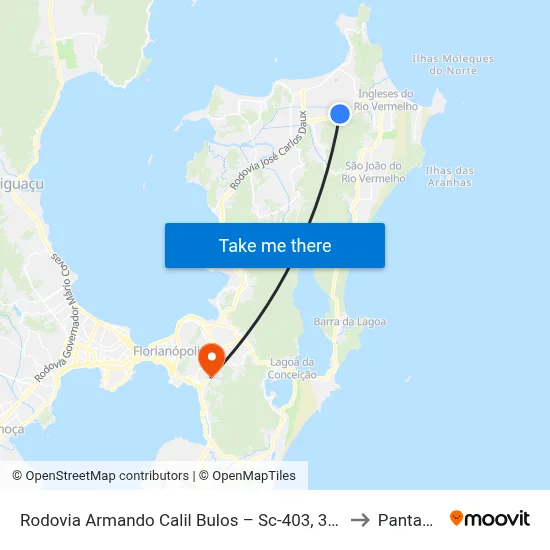 Rodovia Armando Calil Bulos – Sc-403, 3038 to Pantanal map