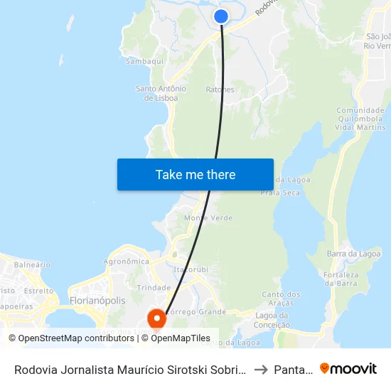 Rodovia Jornalista Maurício Sirotski Sobrinho, 1050 to Pantanal map