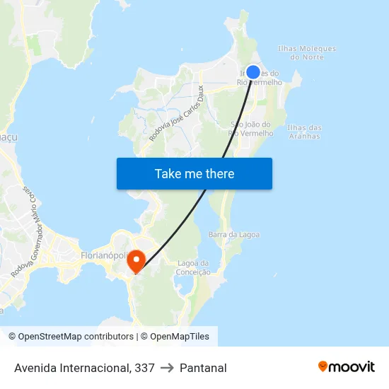 Avenida Internacional, 337 to Pantanal map