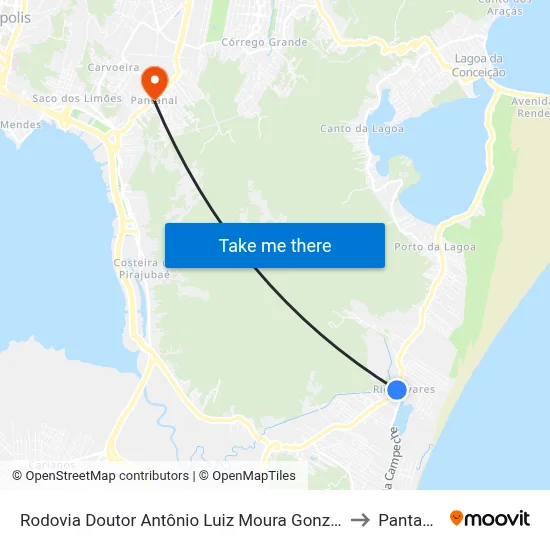 Rodovia Doutor Antônio Luiz Moura Gonzaga to Pantanal map