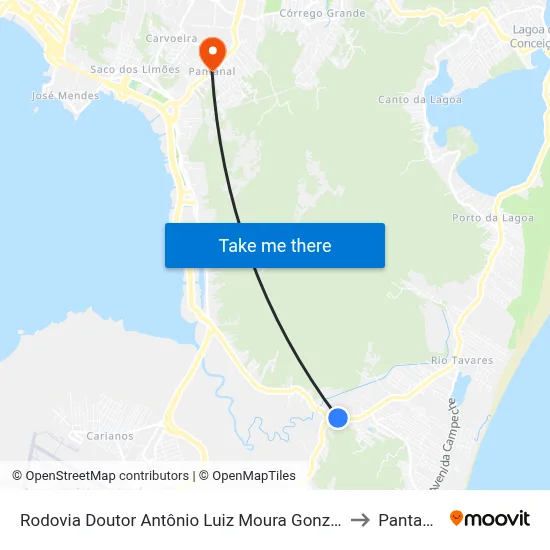 Rodovia Doutor Antônio Luiz Moura Gonzaga to Pantanal map