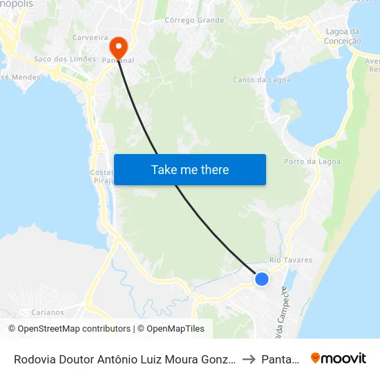 Rodovia Doutor Antônio Luiz Moura Gonzaga to Pantanal map