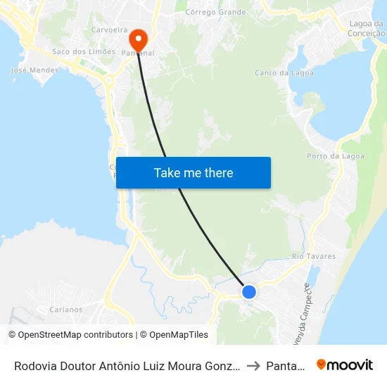 Rodovia Doutor Antônio Luiz Moura Gonzaga to Pantanal map