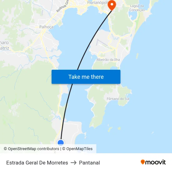 Estrada Geral De Morretes to Pantanal map