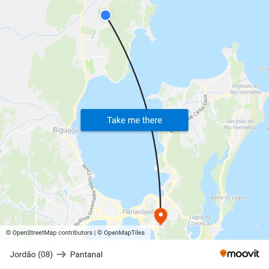 Jordão (08) to Pantanal map
