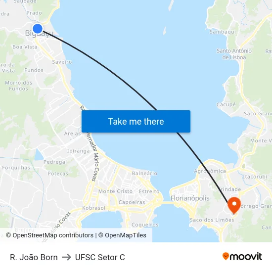 R. João Born to UFSC Setor C map