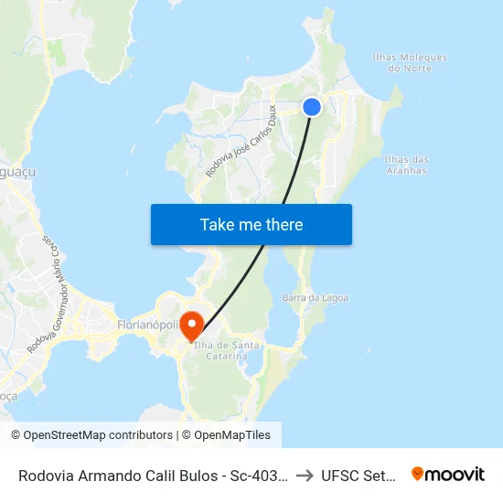 Rodovia Armando Calil Bulos - Sc-403, 2940 to UFSC Setor C map