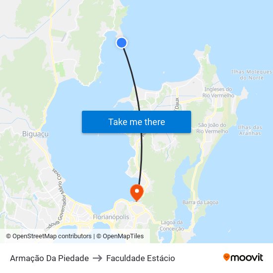 Armação Da Piedade to Faculdade Estácio map